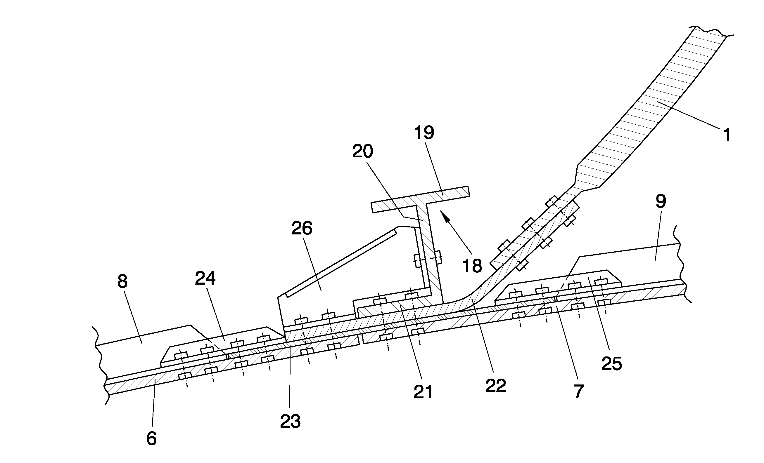 Aircraft pressure bulkhead assembly structure