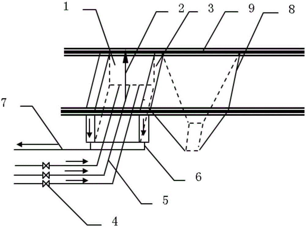 Sintering machine head and tail water curtain liquid sealing device