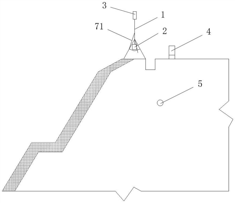 Monitoring and predicting system and method for slope vegetation growth environment