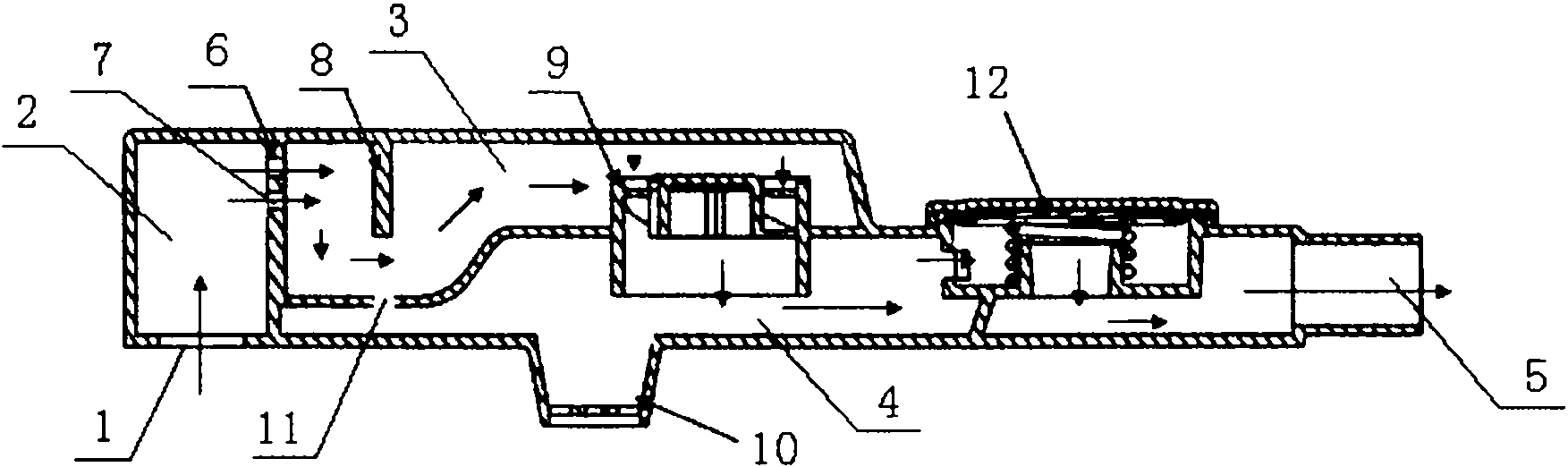 Gas and oil separator