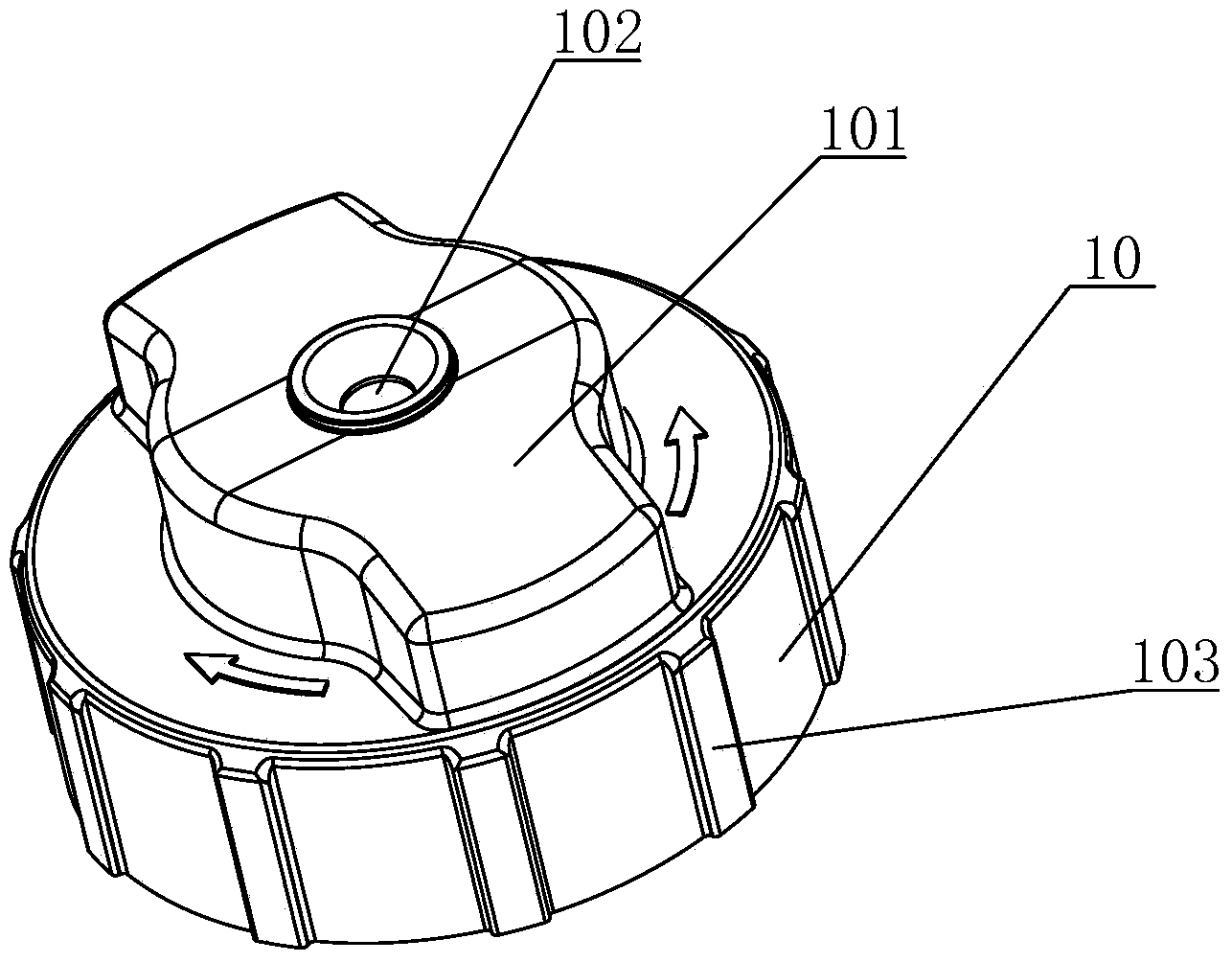 Urea solution tank filling assembly used for SCR system