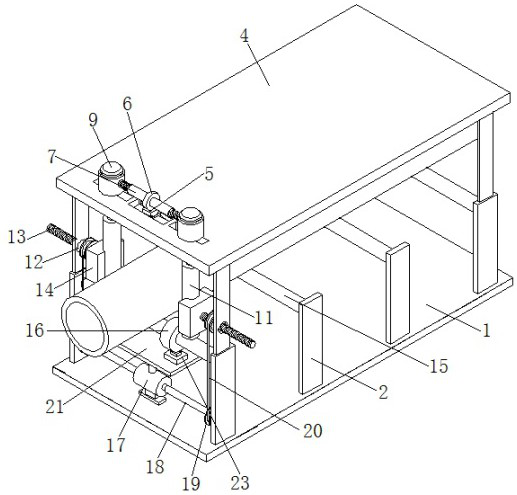 Pipe body deviation rectifying device for glass fiber reinforced plastic mortar pipe production