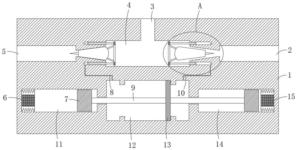 A two-way hydraulic magnetic control valve capable of continuous drainage