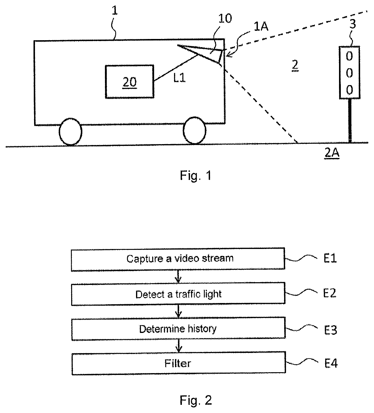 Method for detecting false positives relating to a traffic light