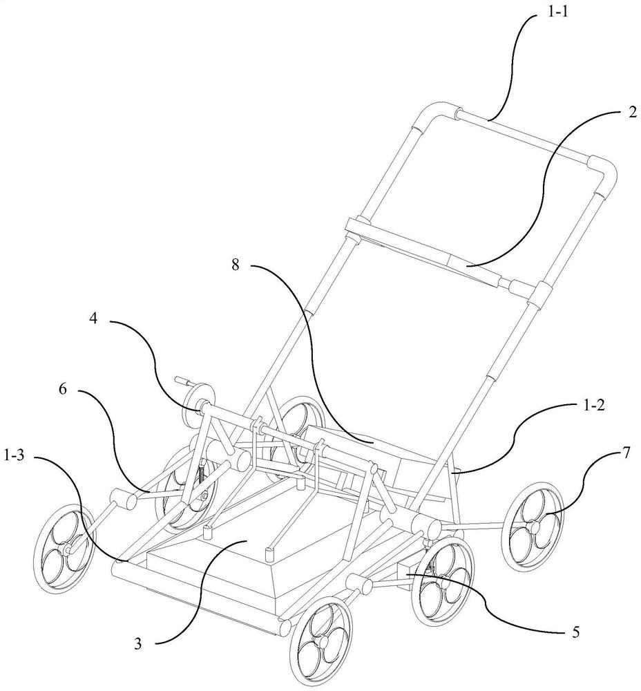 Range-measuring anti-seismic geological radar car with canopy