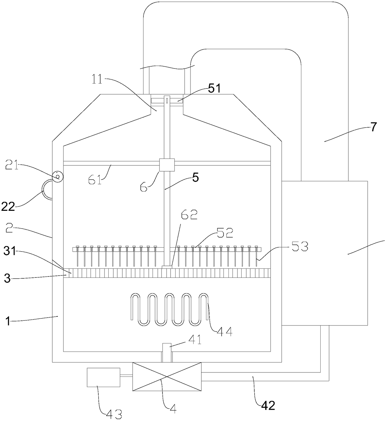 Improved air flow penetration type agricultural drying device