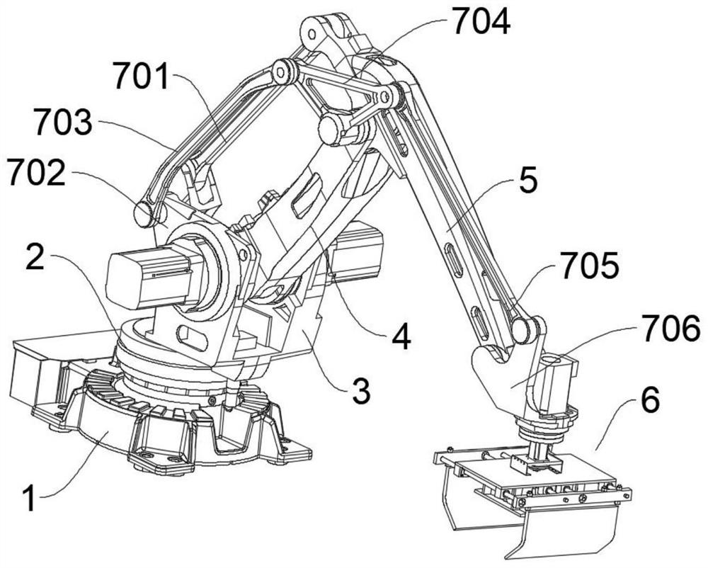 Special manipulator for sand and gravel crushing