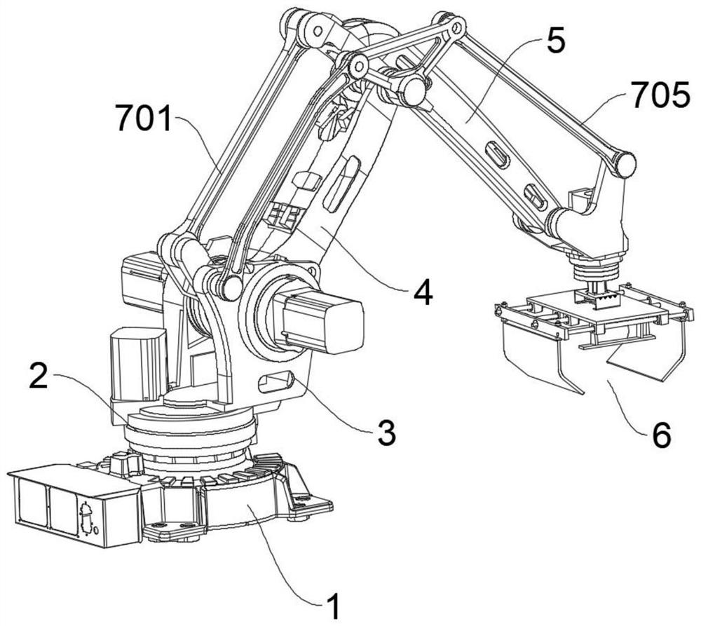 Special manipulator for sand and gravel crushing