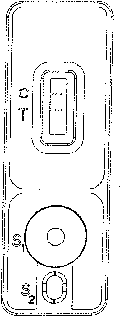 Quantitative detection device and detection method of biological fluid samples