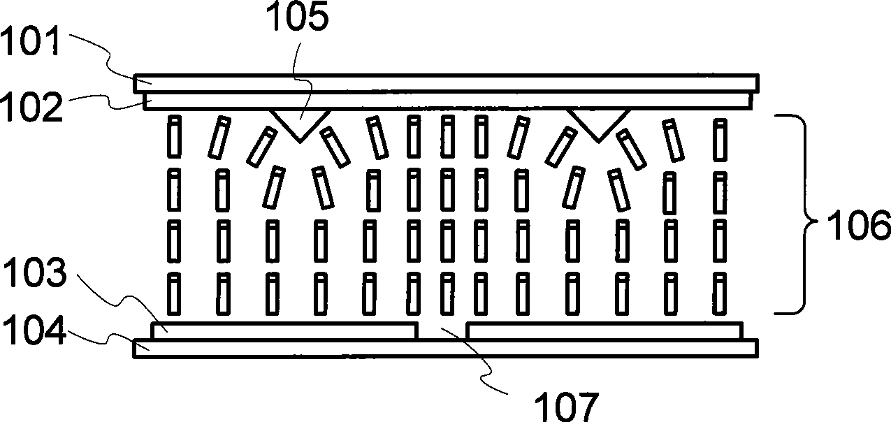 Multiple-domain vertical orientating type liquid crystal display device and its manufacture method