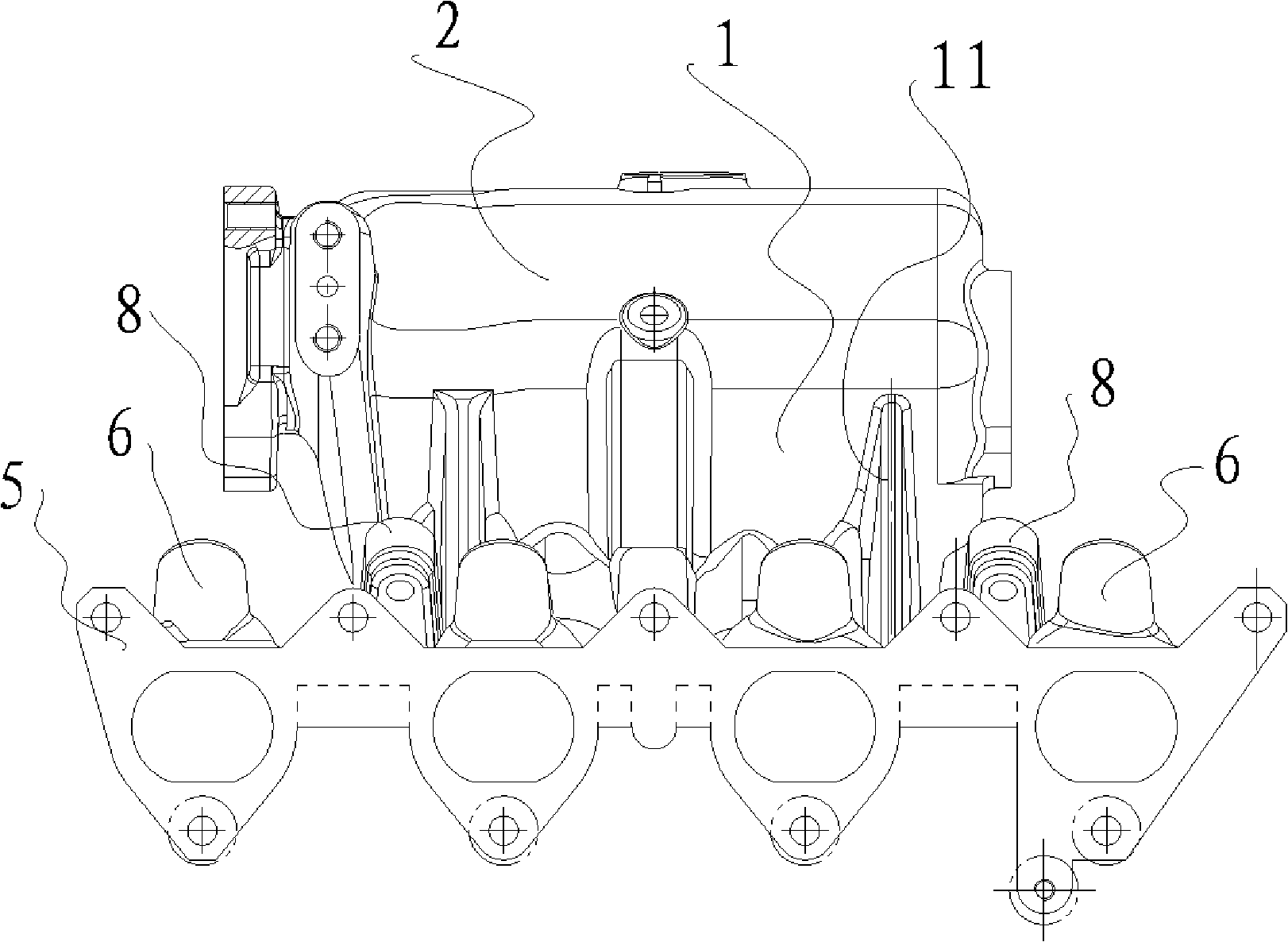 Double-fuel inlet manifold