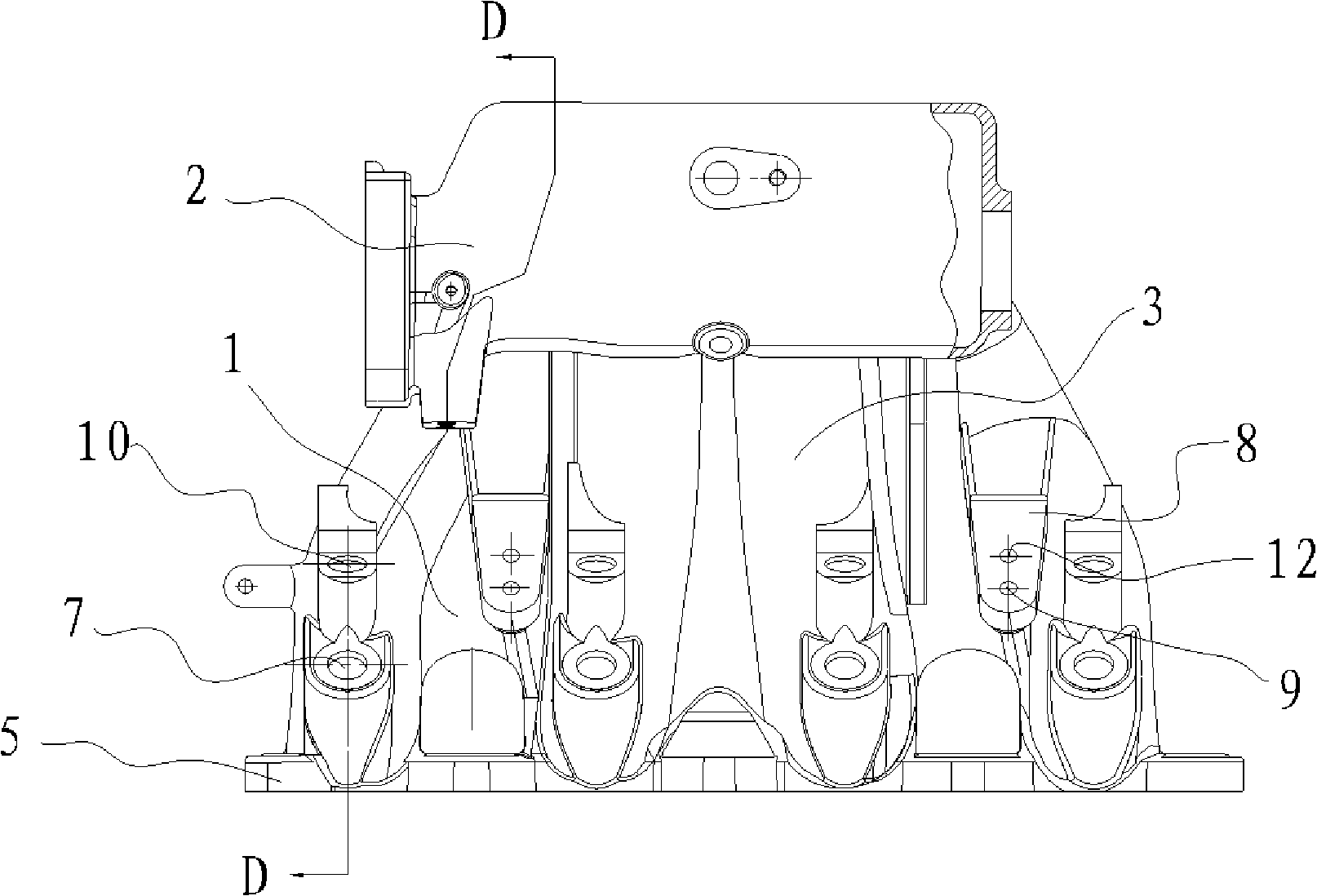 Double-fuel inlet manifold