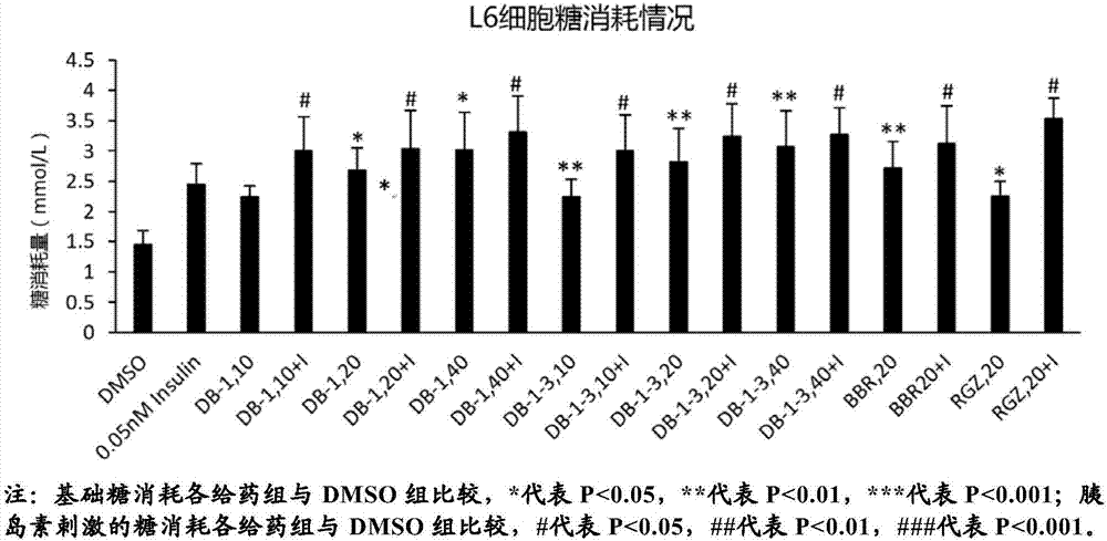 Uses of matrine derivatives in treatment of diabetes mellitus