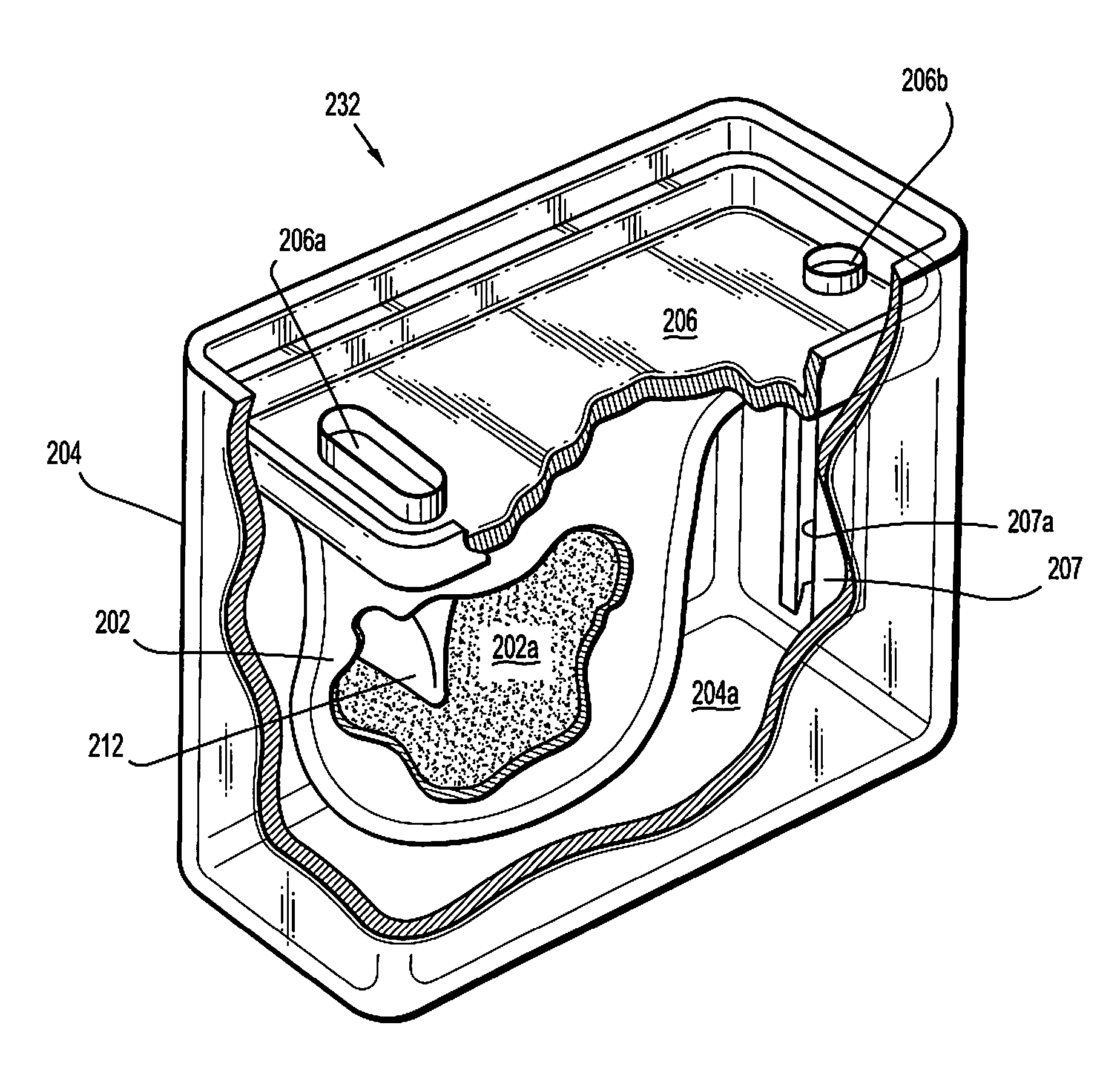 Wound therapy system with portable container apparatus