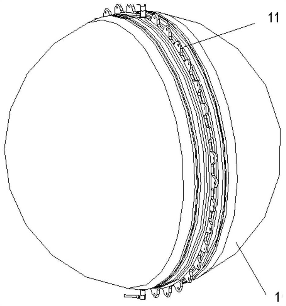 A propellant management device for an embedded load-bearing tank