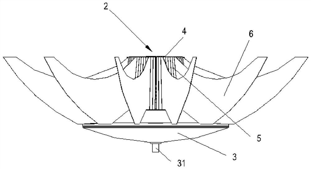 A propellant management device for an embedded load-bearing tank