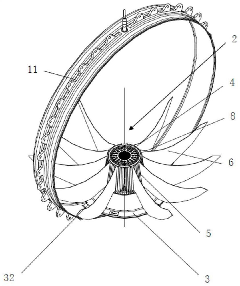 A propellant management device for an embedded load-bearing tank