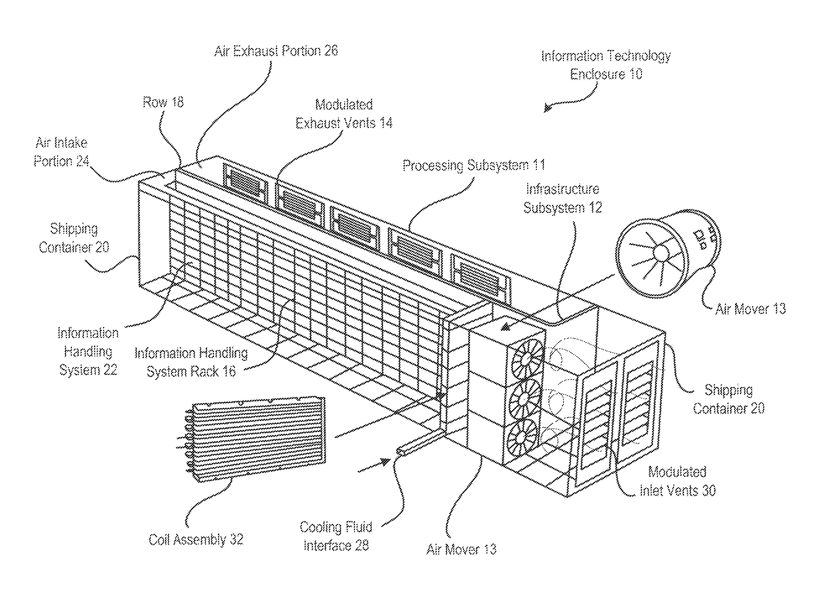 System and method for high density information handling system enclosure