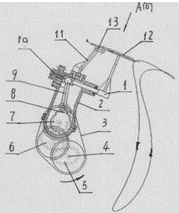 Reverse-rotation soil-clamping type dry land bowl-taking transplanting mechanism with Lagrange planetary gear train