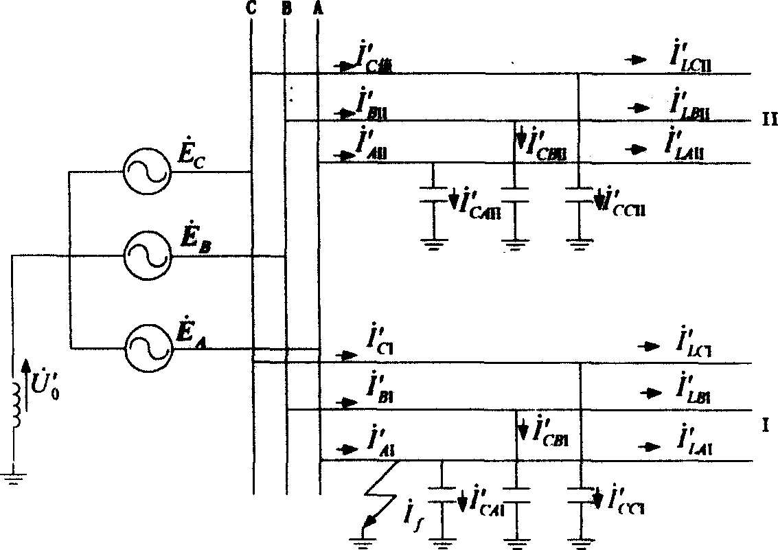 Grounded fault selecting and protecting method for grouded system with small current