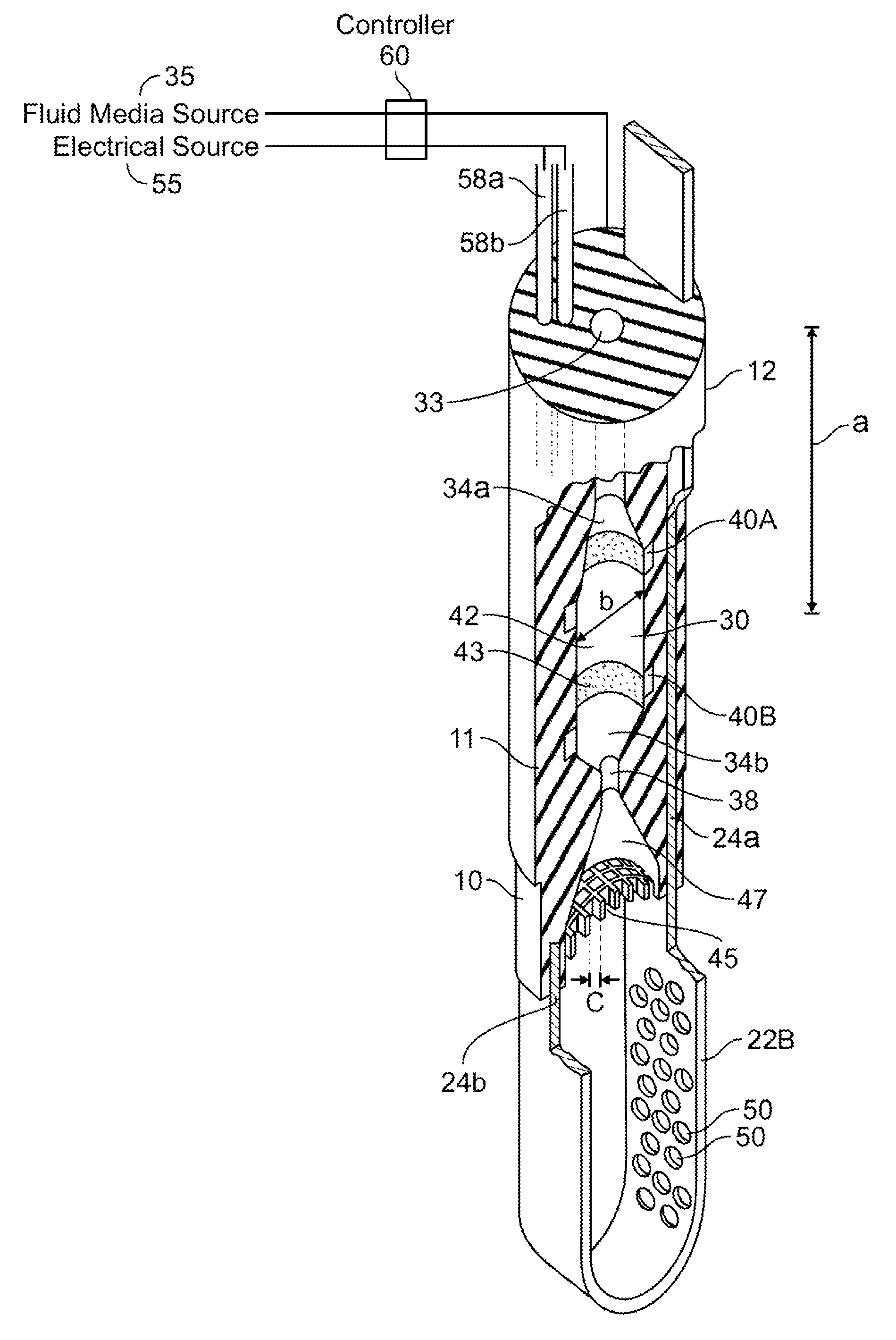 Medical instruments and techniques for thermally-mediated therapies