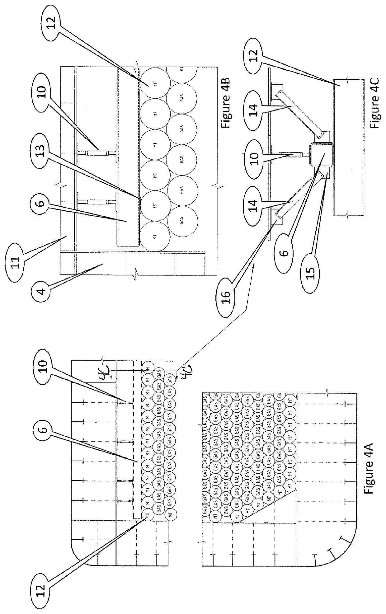 Apparatus for gas storage and transport