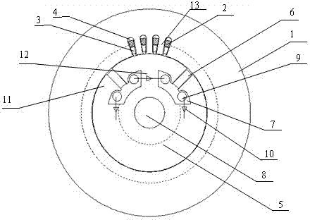 Induction excitation type mixed excitation brushless synchronous motor