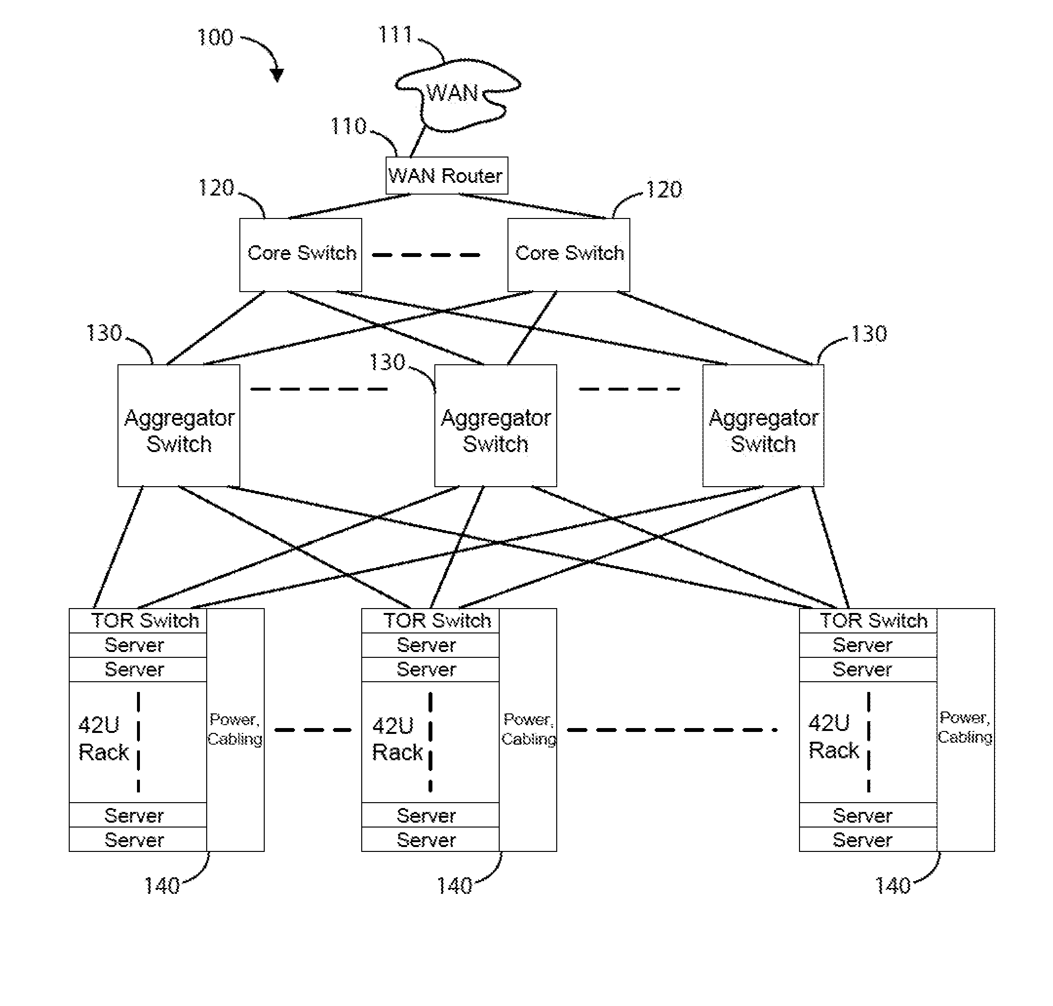 Pcie lane aggregation over a high speed link