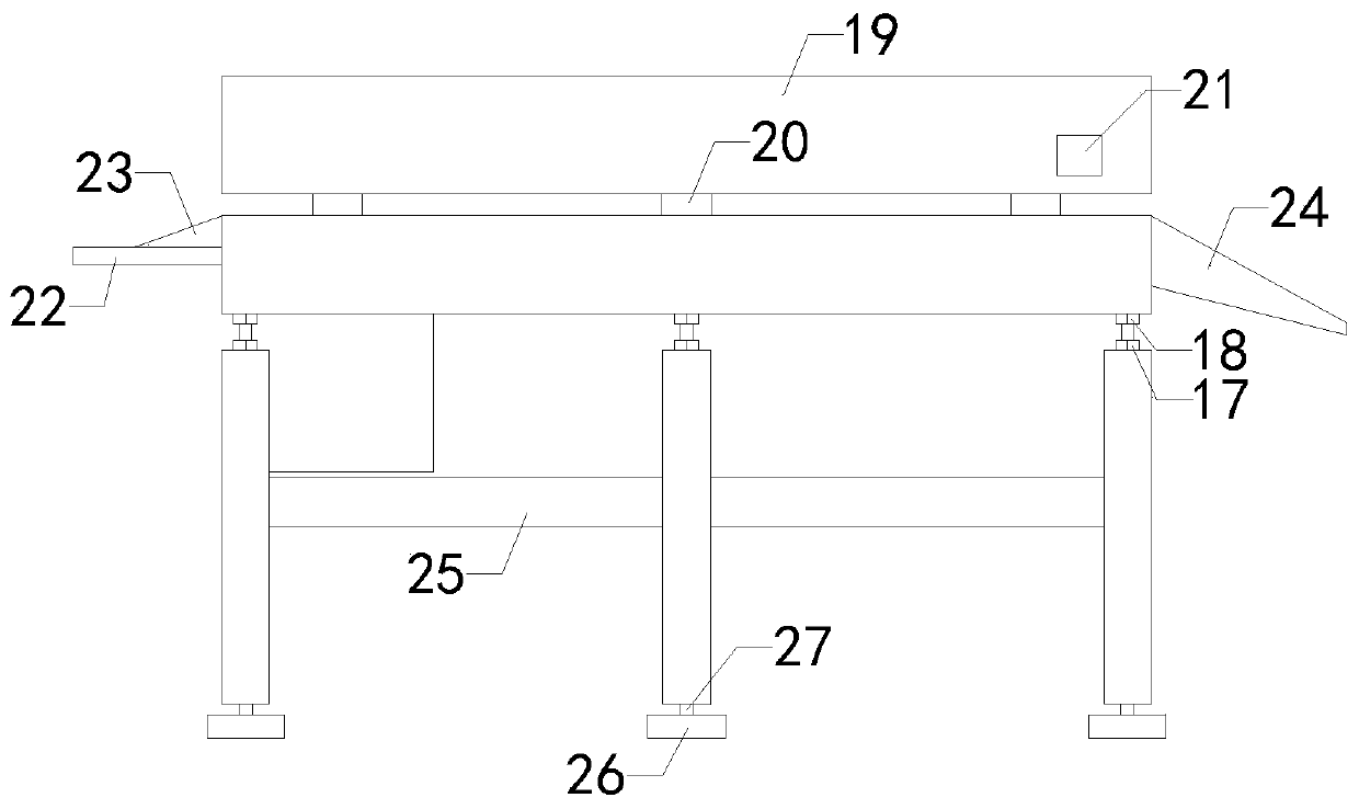 Conveying device convenient to adjust for warehousing