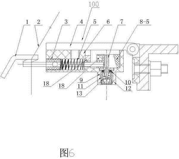 Broken yarn pneumatic processing device of ring spinner