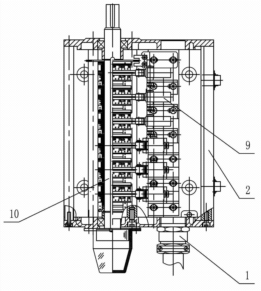 Adjustable cam controller with mechanical limiting function