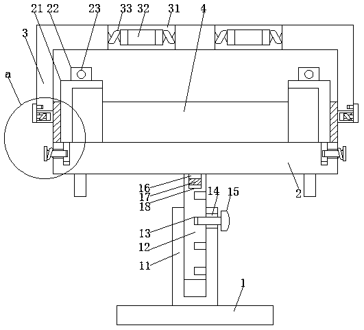 A soccer robot kicking device