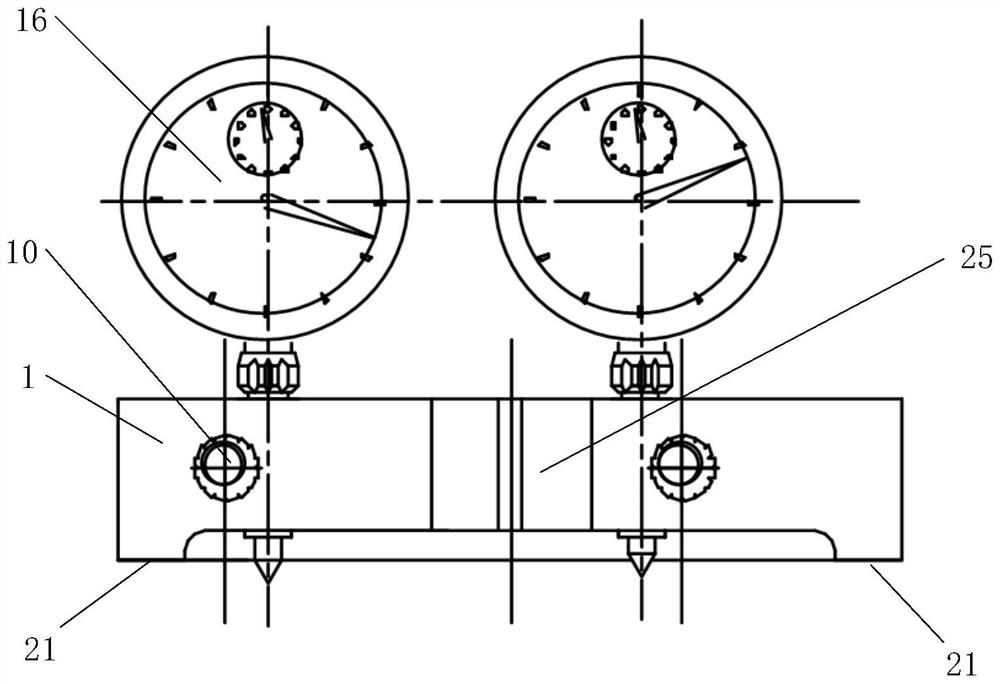 Device and method for precise measurement of theoretical point of low pressure rotor profile