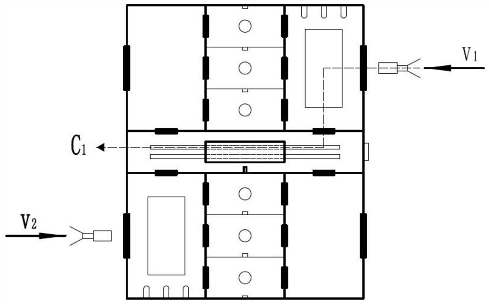 Intelligent decontamination system for livestock and poultry farm personnel and implementation method