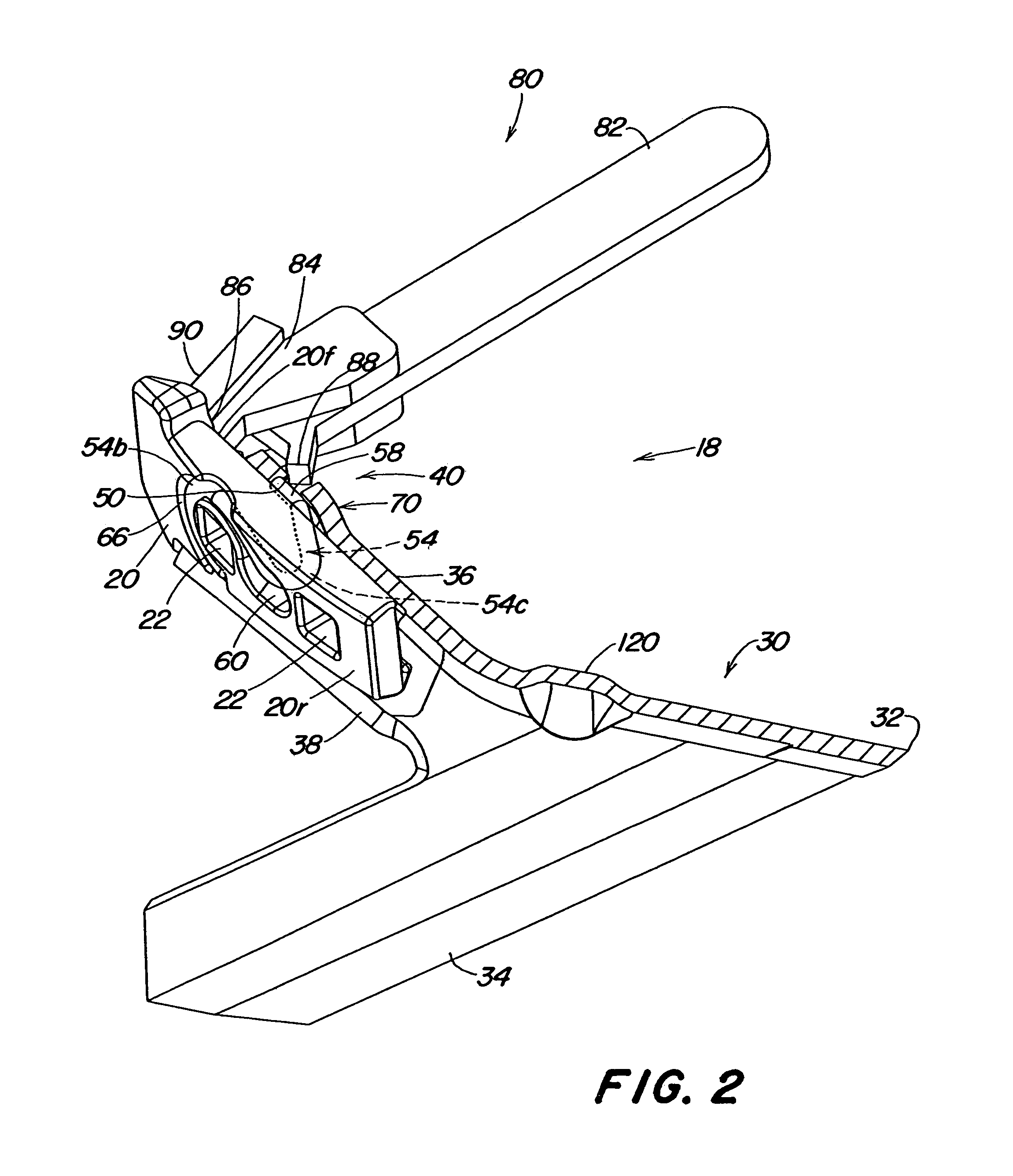 Knock-on sweep structure and tools therefor