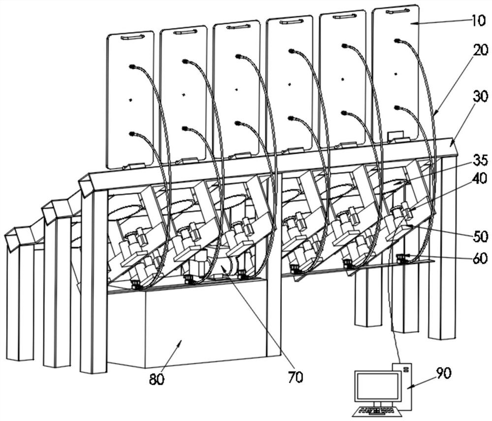 Concrete and mortar impermeability instrument based on machine vision and water seepage detection method