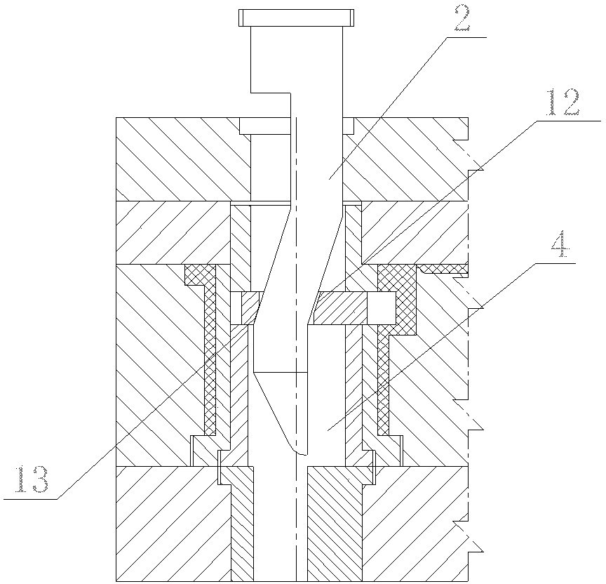 Internal core pulling structure