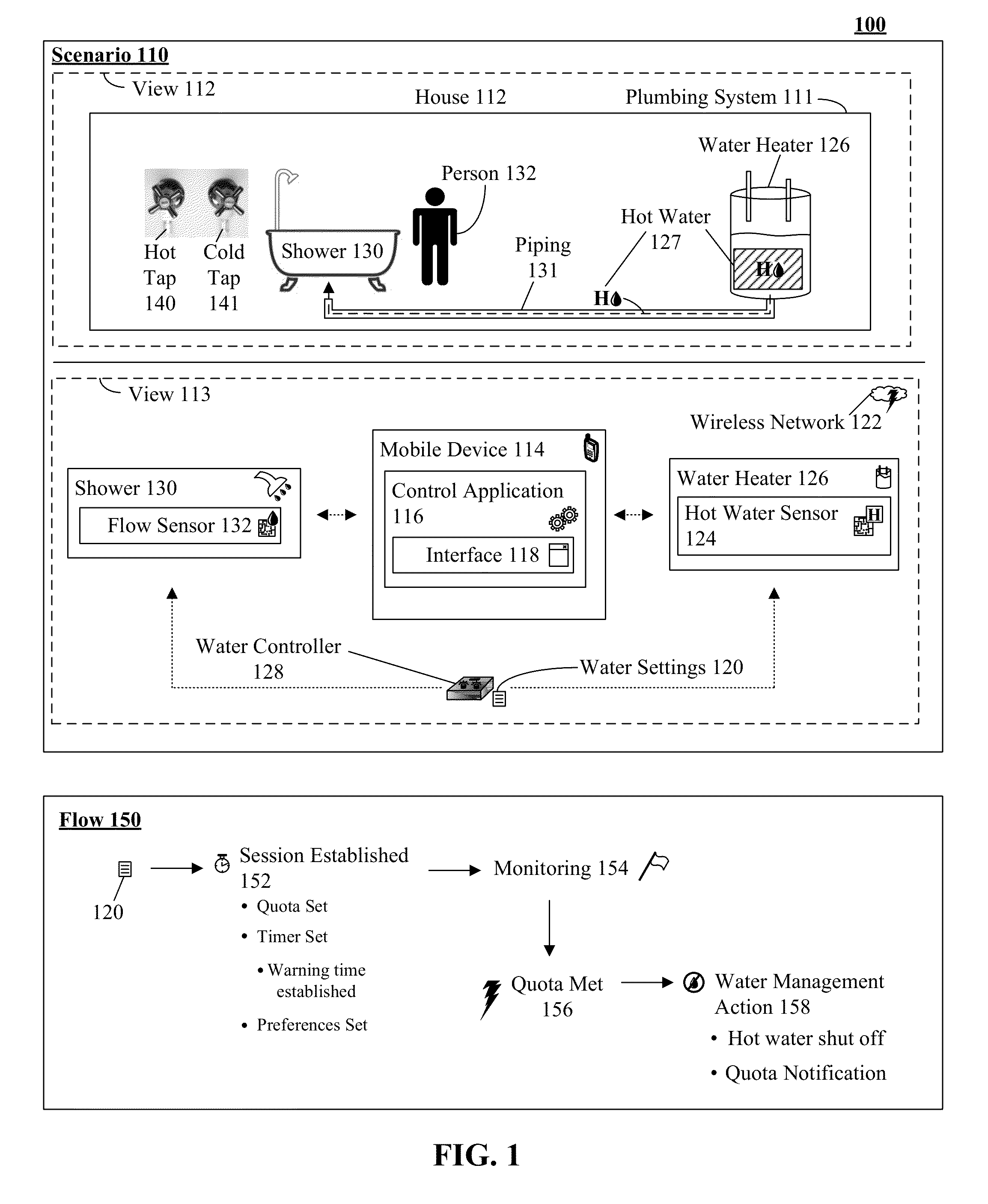 Enabling intelligent hot water distribution within a plumbing system