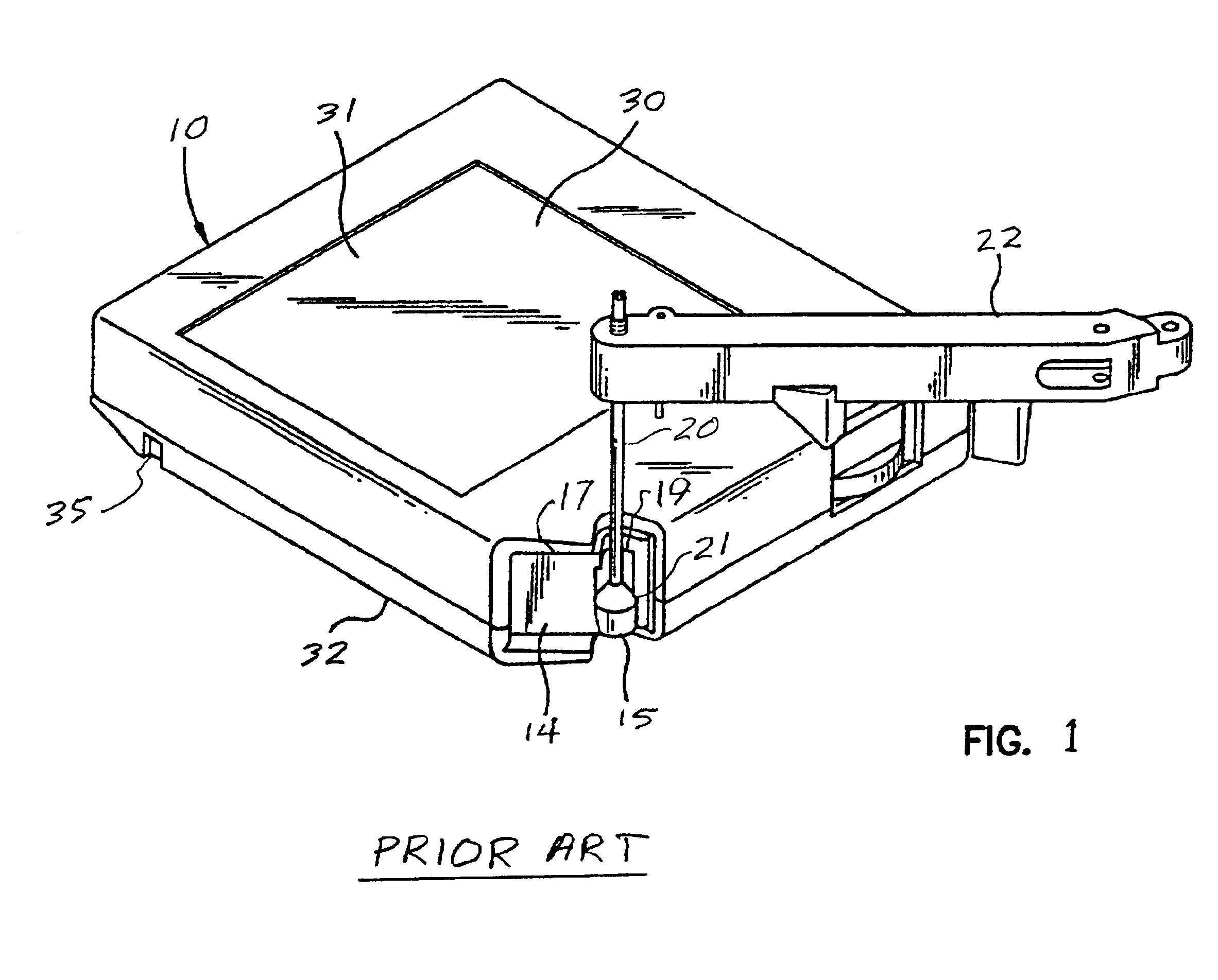 Storage device mounted in portable data storage media type cartridges