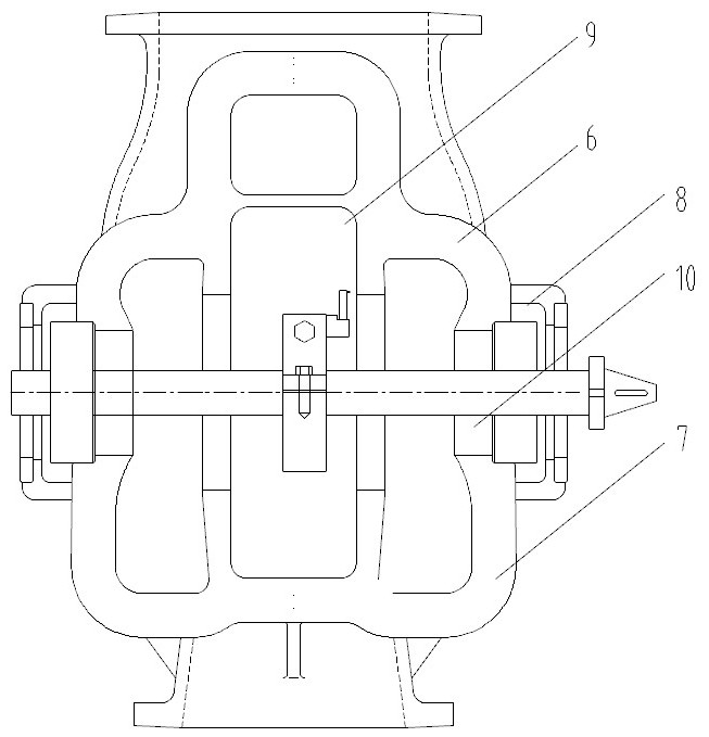 Pump body inner ring hole machining device and process