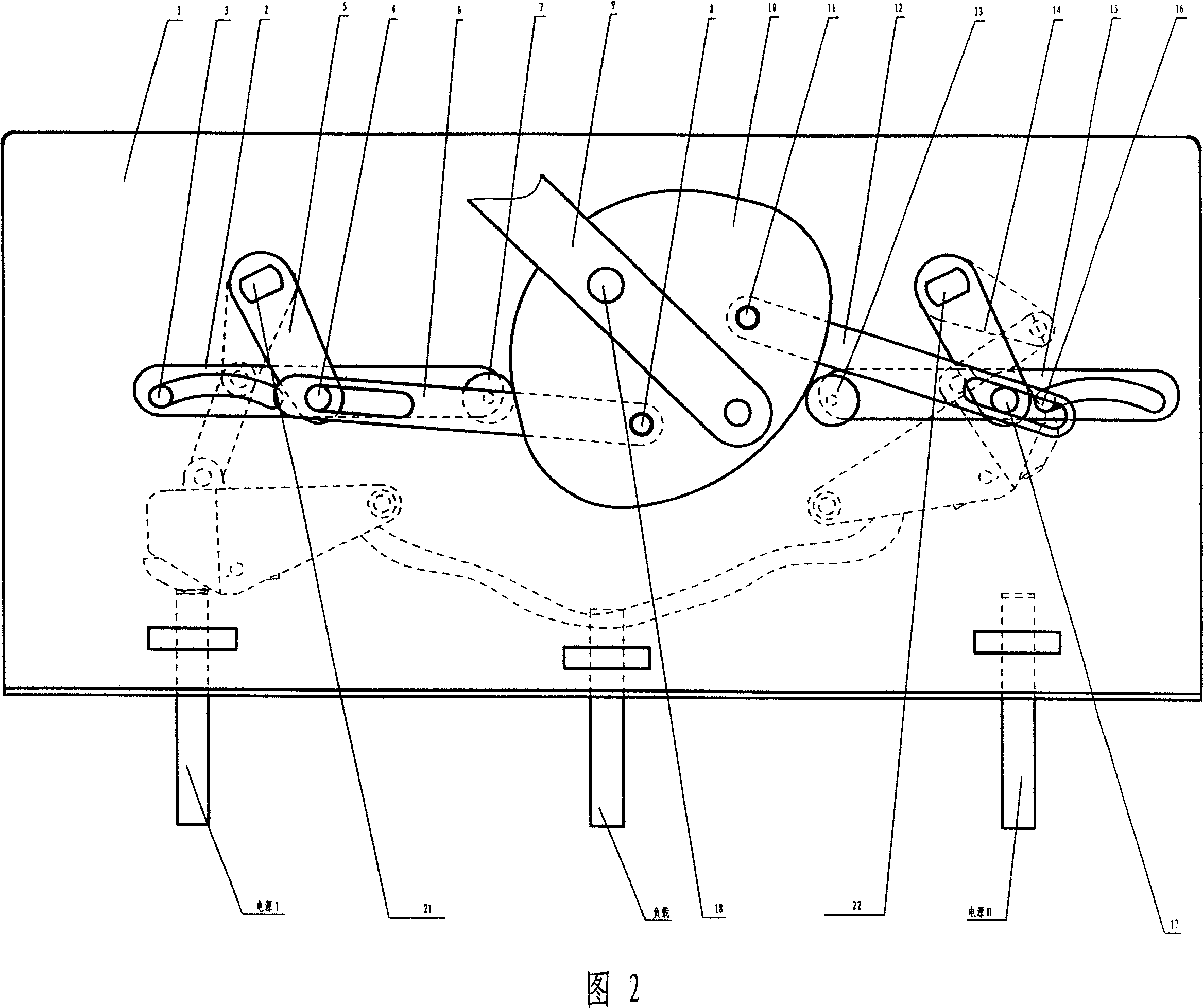 Three position type hand operate mechanism for automatic changing switch appliance