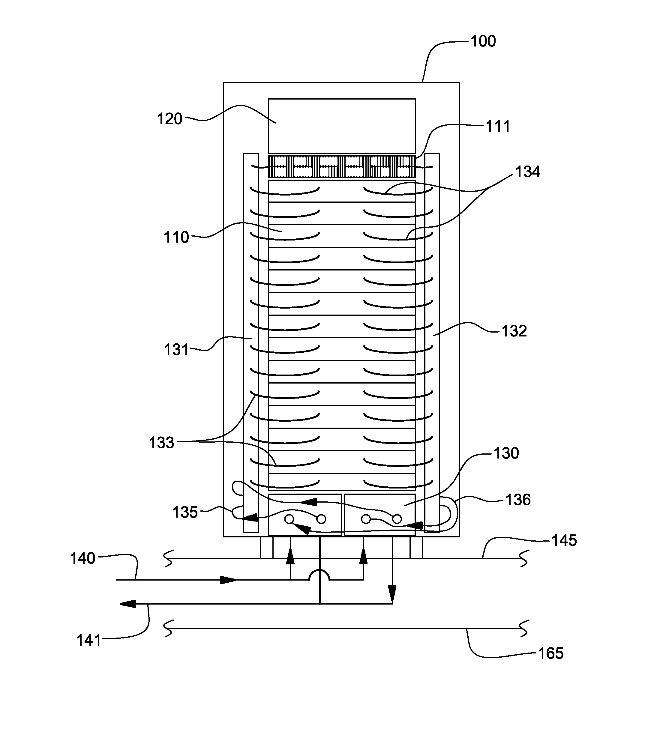 Heat sink structure with a vapor-permeable membrane for two-phase cooling