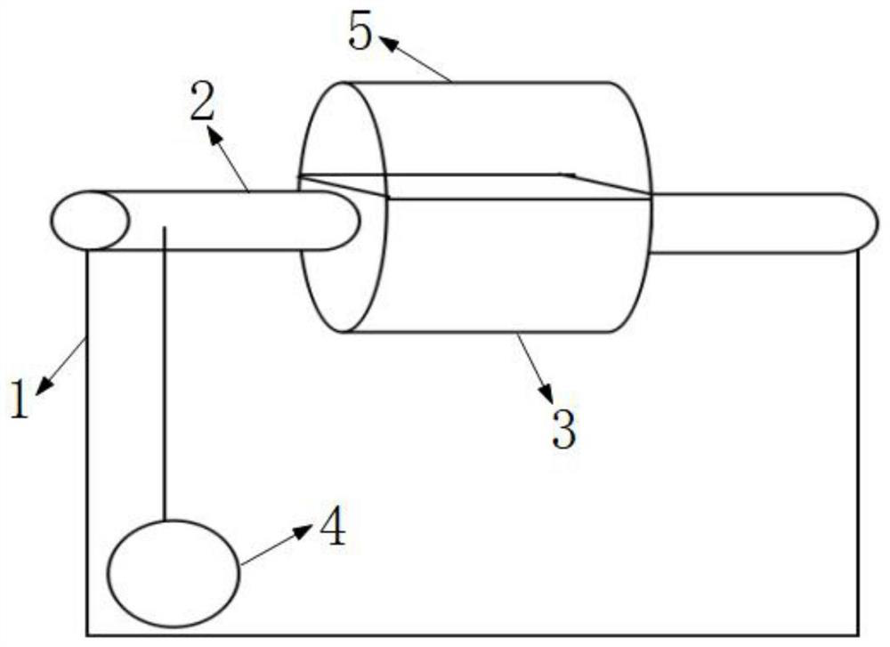 Glass powder tumbling device and mixing processing equipment using the device