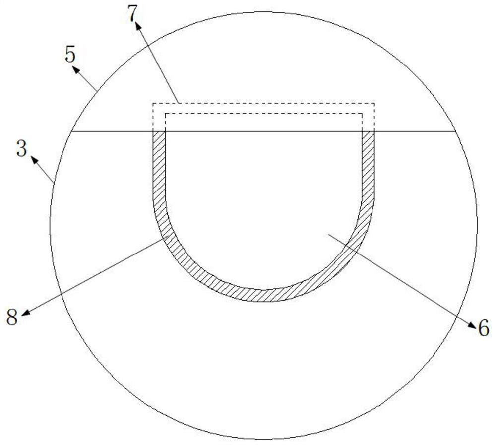 Glass powder tumbling device and mixing processing equipment using the device