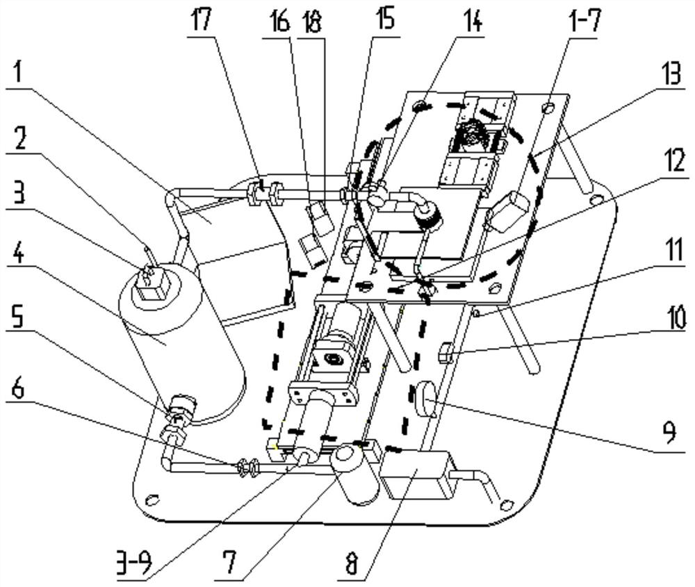 A valve stent performance testing device