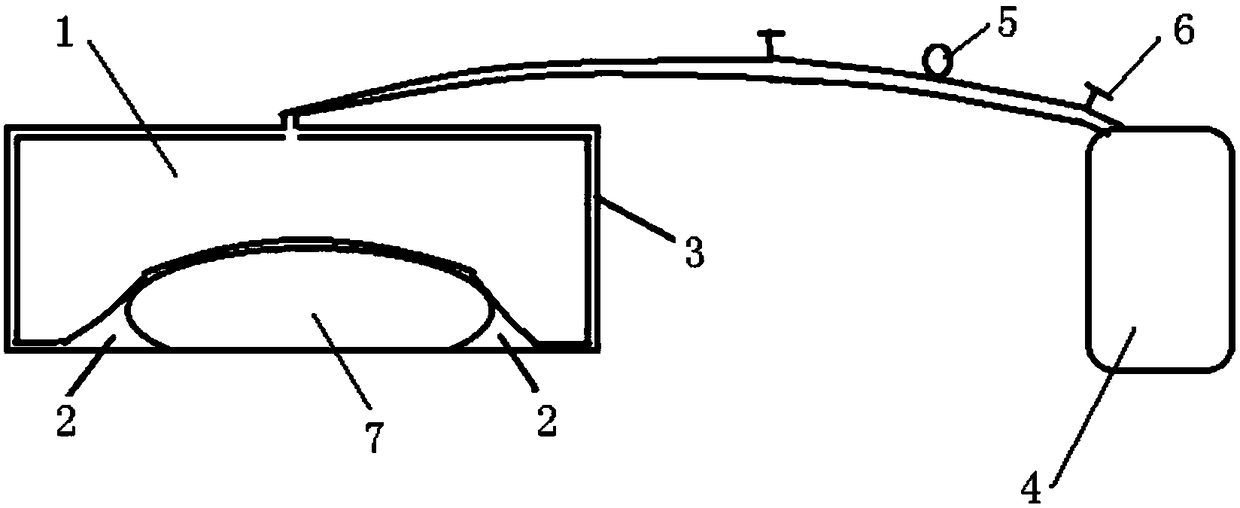 Static load application method for large-curvature radar dome