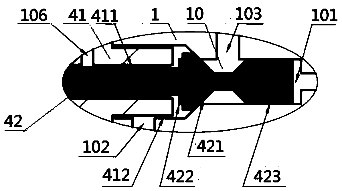 A micro-injection electronically controlled fuel injector with a pressure-holding structure