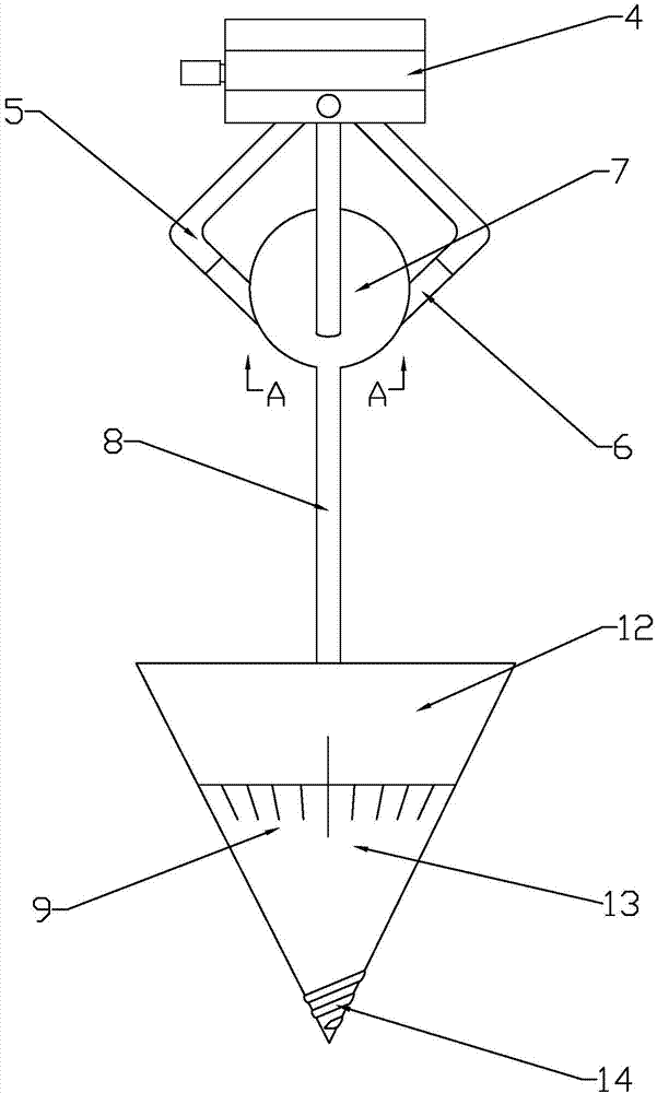 Automatically levelled theodolite device