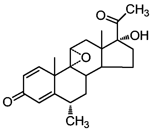 A method for analyzing the content of adrenocortical hormone fluorometholone and related substances