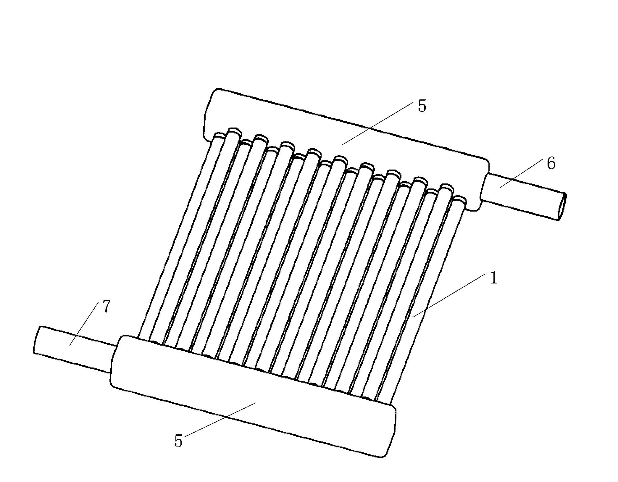 Parallel cavity type solar thermal collector